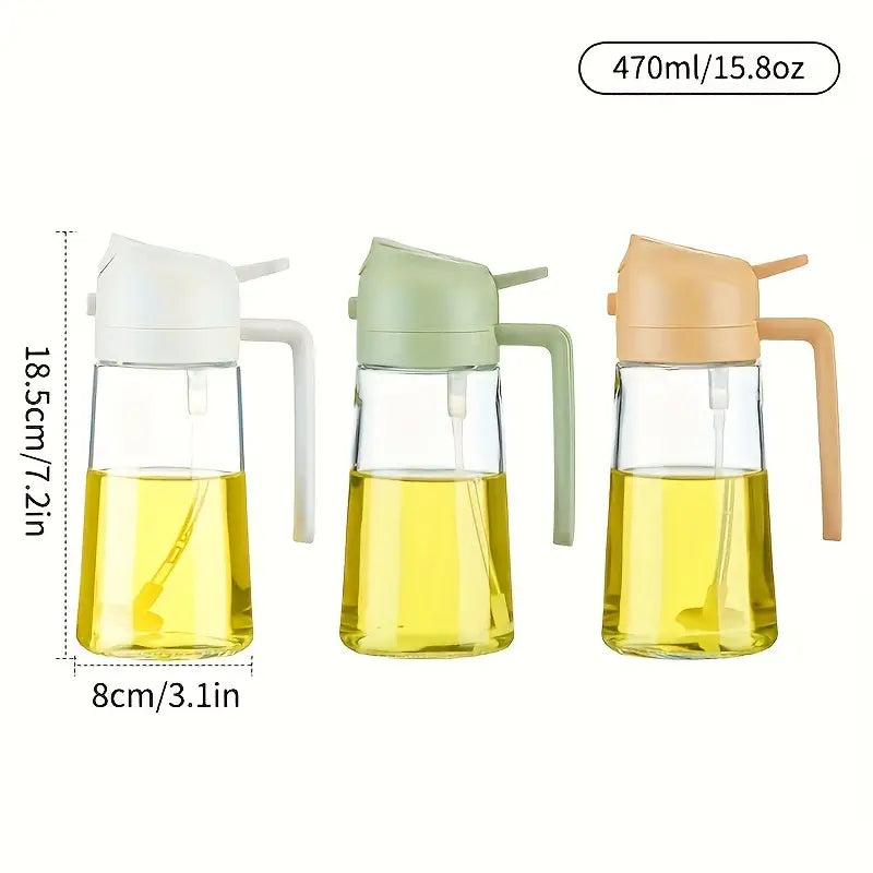 🌟 Imported™ 2-in-1 Glass Oil Sprayer & Dispenser