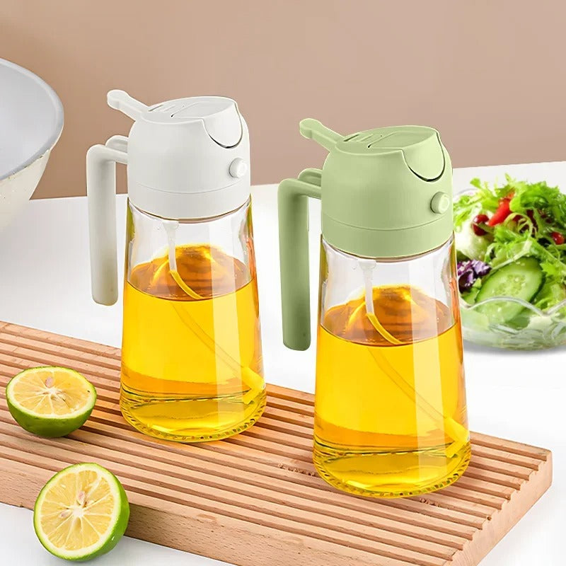🌟 Imported™ 2-in-1 Glass Oil Sprayer & Dispenser