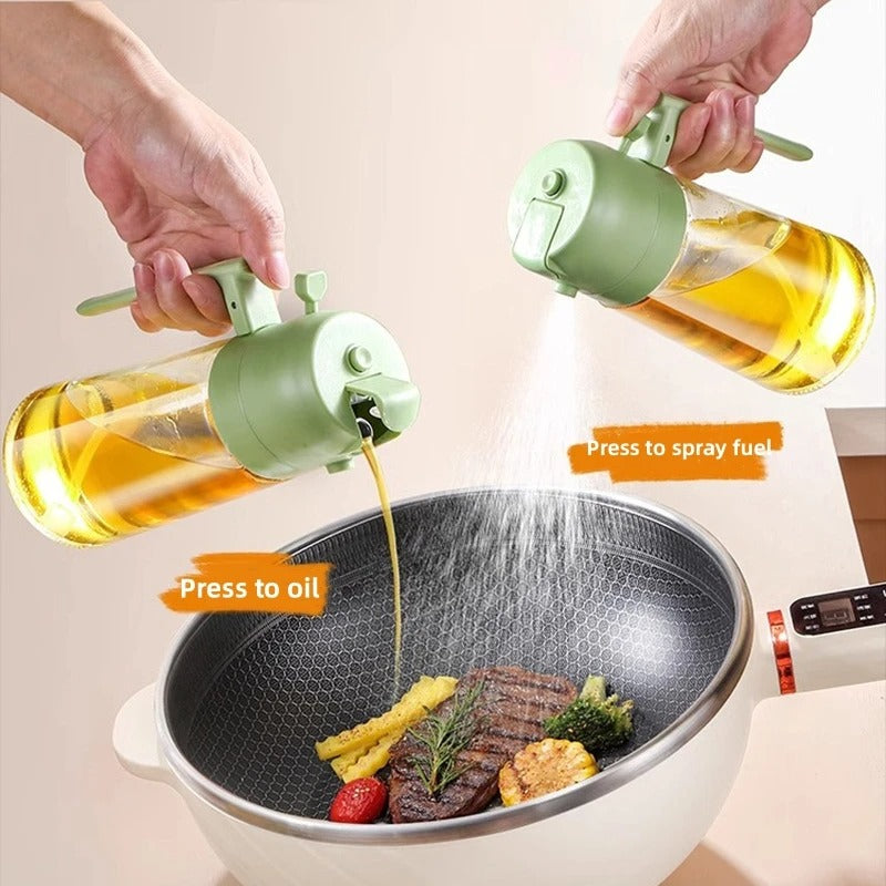 🌟 Imported™ 2-in-1 Glass Oil Sprayer & Dispenser