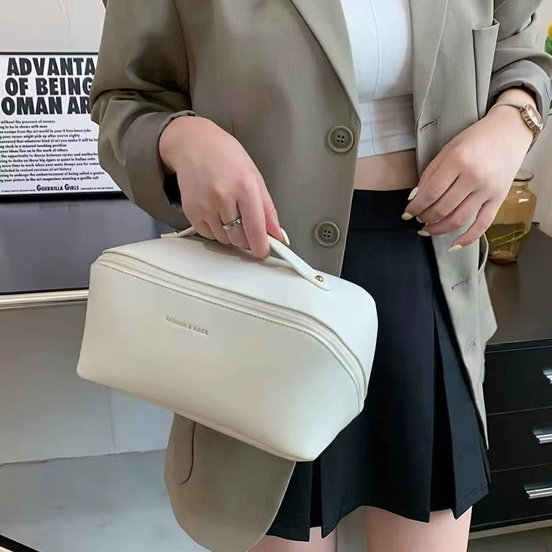 Premium Leather Cosmetic Bag