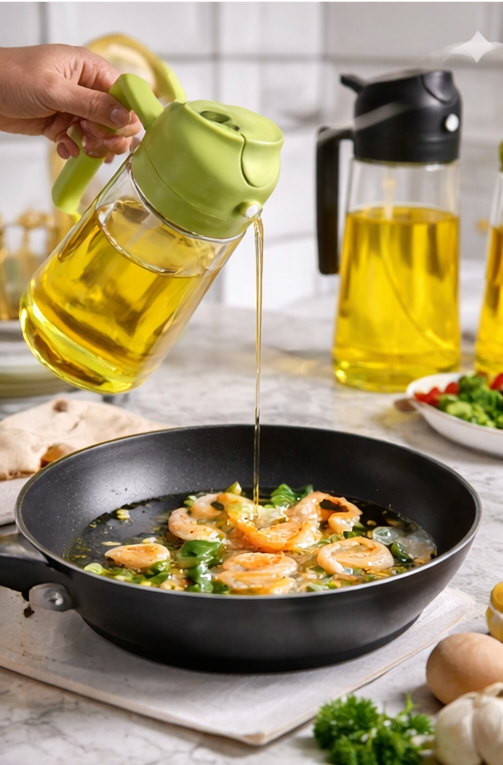 TripleSquare™ Ramazan Combo: Oil Bottle + FREE Samosa Maker