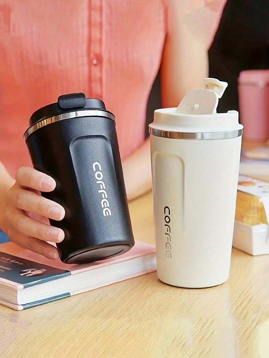 Digital Stainless Steel Vacuum Coffee Mug (Hot & Cold)