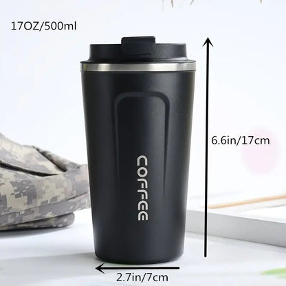 Digital Stainless Steel Vacuum Coffee Mug (Hot & Cold)