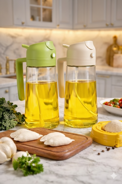 TripleSquare™ Ramazan Combo: Oil Bottle + FREE Samosa Maker
