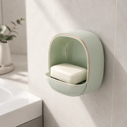 Wall Mounted Soap Holder with Drain Tray
