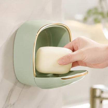 Wall Mounted Soap Holder with Drain Tray