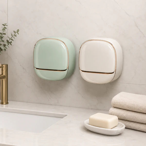 Wall Mounted Soap Holder with Drain Tray