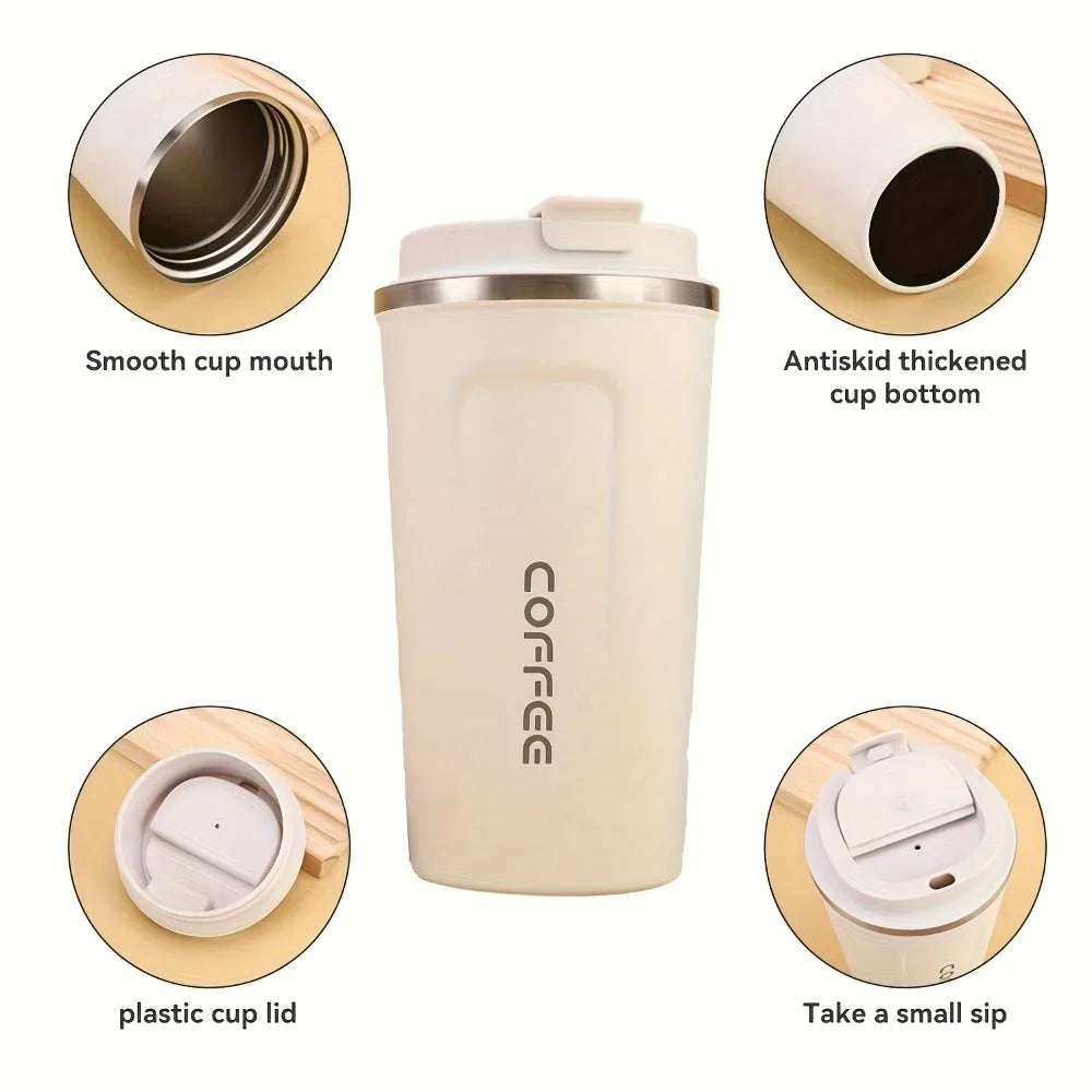 Digital Stainless Steel Vacuum Coffee Mug (Hot & Cold)