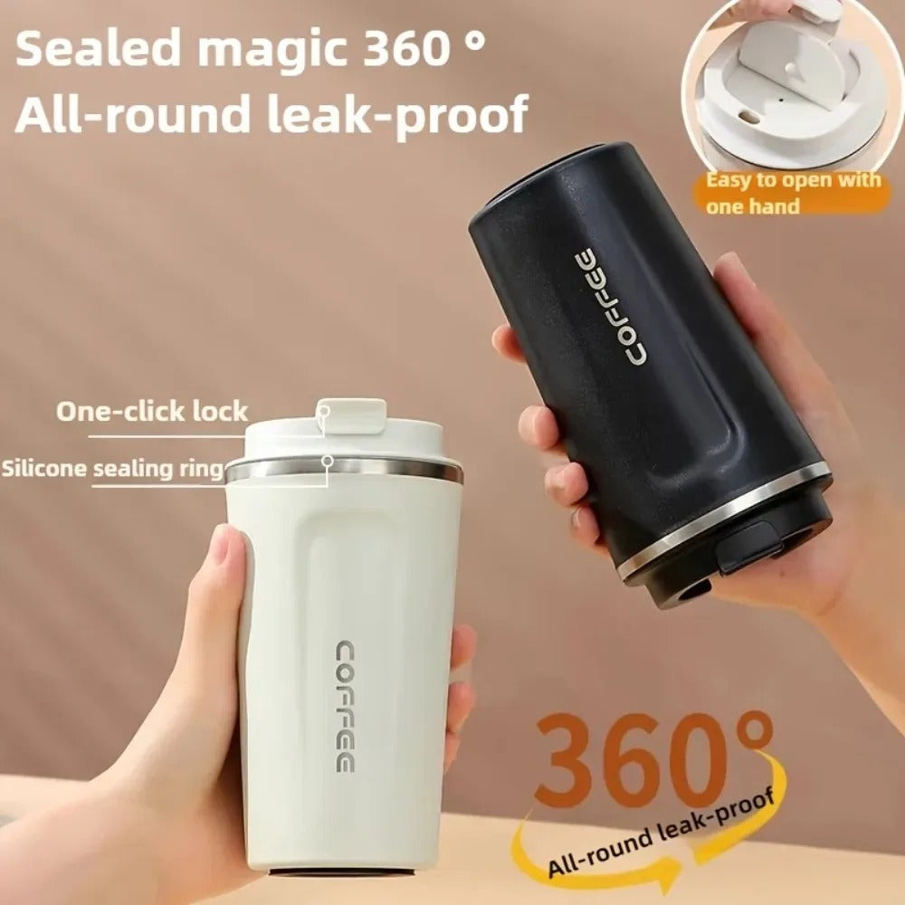 Digital Stainless Steel Vacuum Coffee Mug (Hot & Cold)