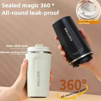 Digital Stainless Steel Vacuum Coffee Mug (Hot & Cold)