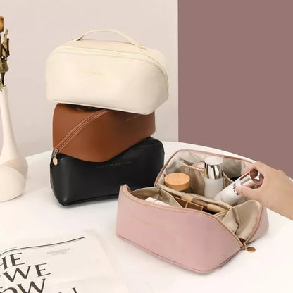 Premium Leather Cosmetic Bag
