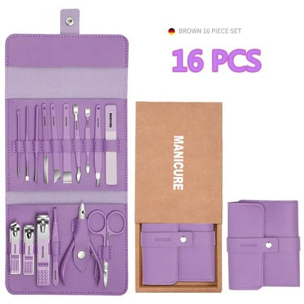 16-Pcs Manicure Grooming Kit