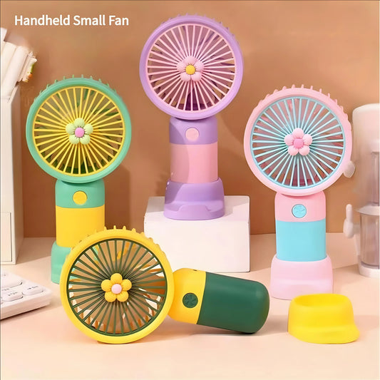 Mini Floral Handheld Fan