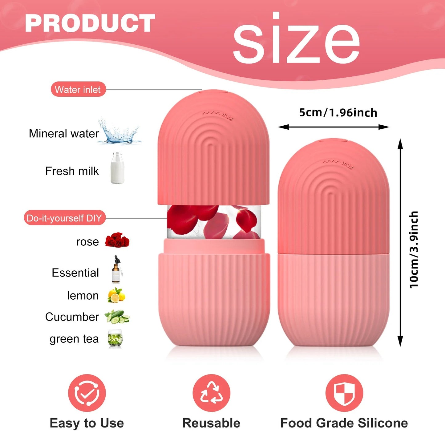 Skin Care Silicon Face Ice Roller