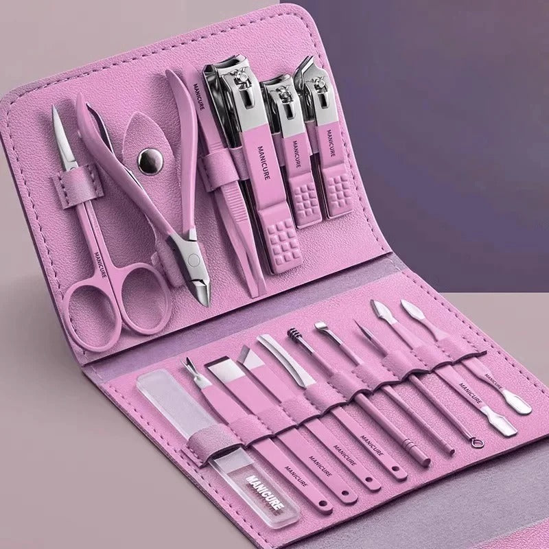 16-Pcs Manicure Grooming Kit