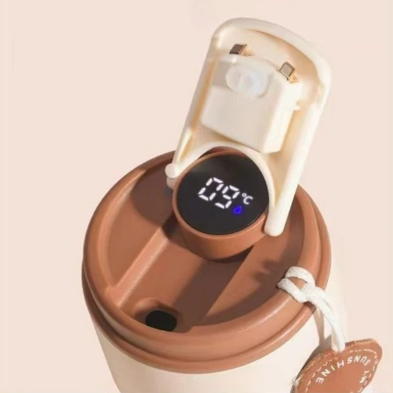 450ML Stainless Steel LED Temperature Display Coffee Cup