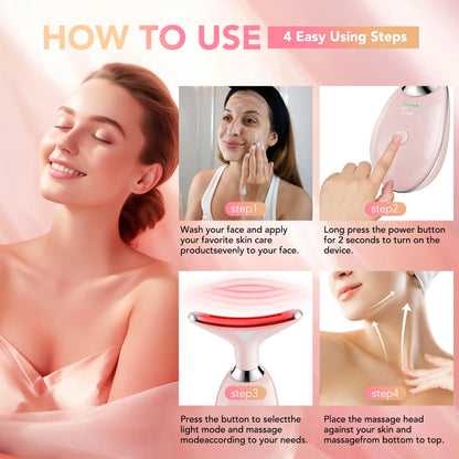 Facial Neck Beauty Face Lifting Device - Microcurrent Face Massager