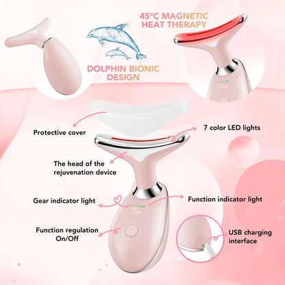Facial Neck Beauty Face Lifting Device - Microcurrent Face Massager
