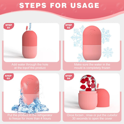 Skin Care Silicon Face Ice Roller