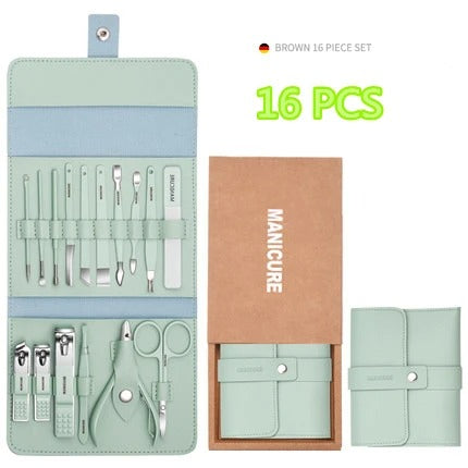16-Pcs Manicure Grooming Kit