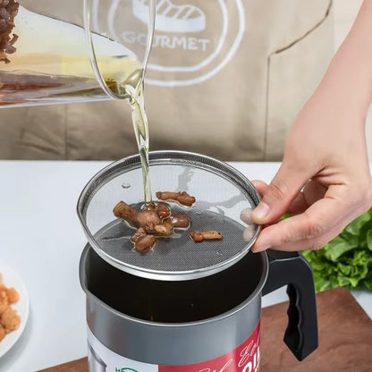 Fine Mesh Oil Strainer Pot