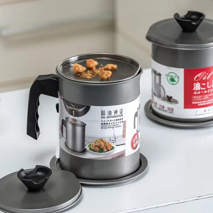 Fine Mesh Oil Strainer Pot