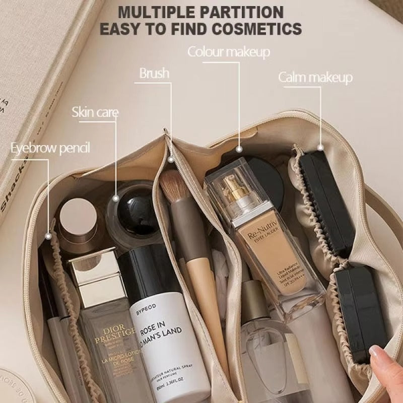 Premium Leather Cosmetic Bag