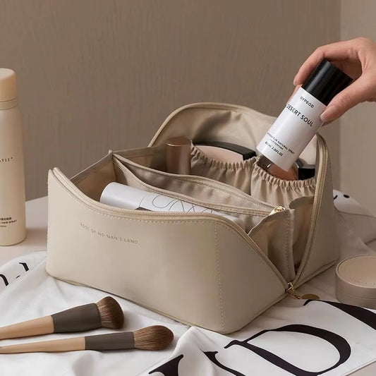 Premium Leather Cosmetic Bag