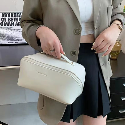 Premium Leather Cosmetic Bag