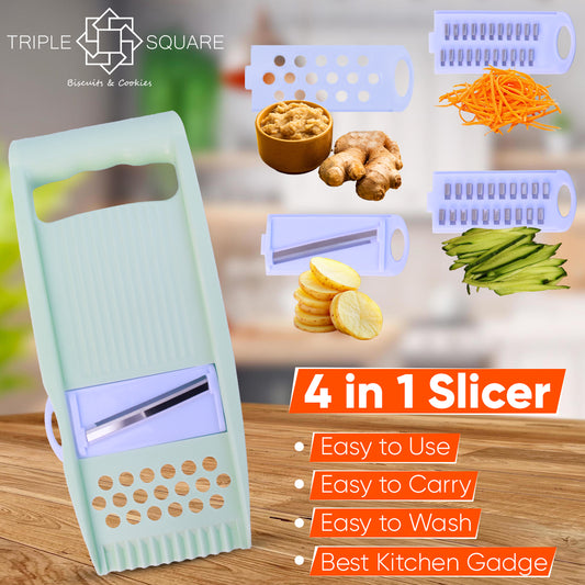 4-in-1 Multi-Function Slicer: Your Ultimate Kitchen Companion 🥕🍎🍴